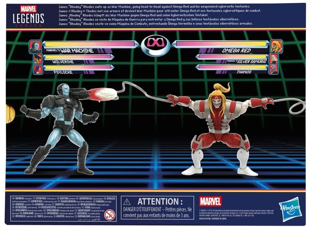 Hasbro Marvel Legends Gamerverse War Machine vs. Omega Red 2-Pack
