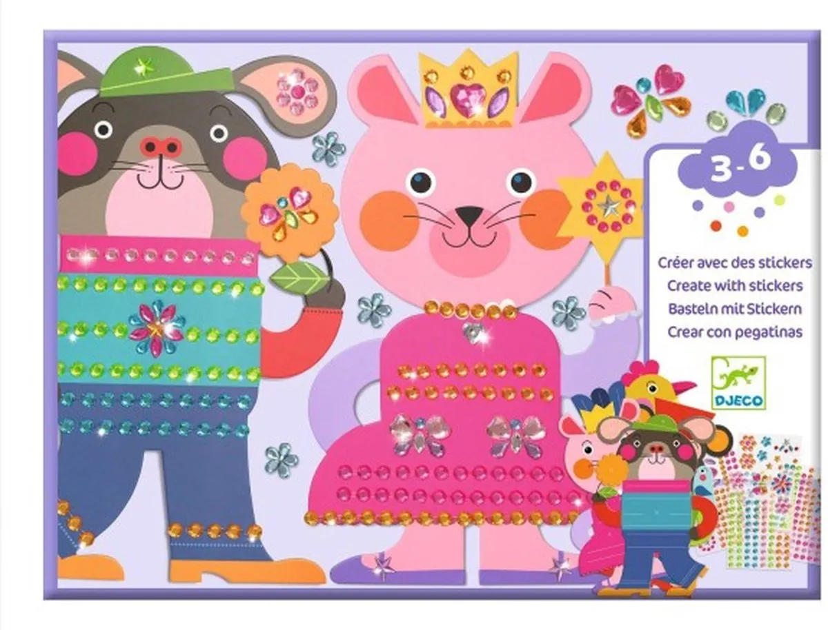 Djeco Sparkles Dieren Knutselpakket