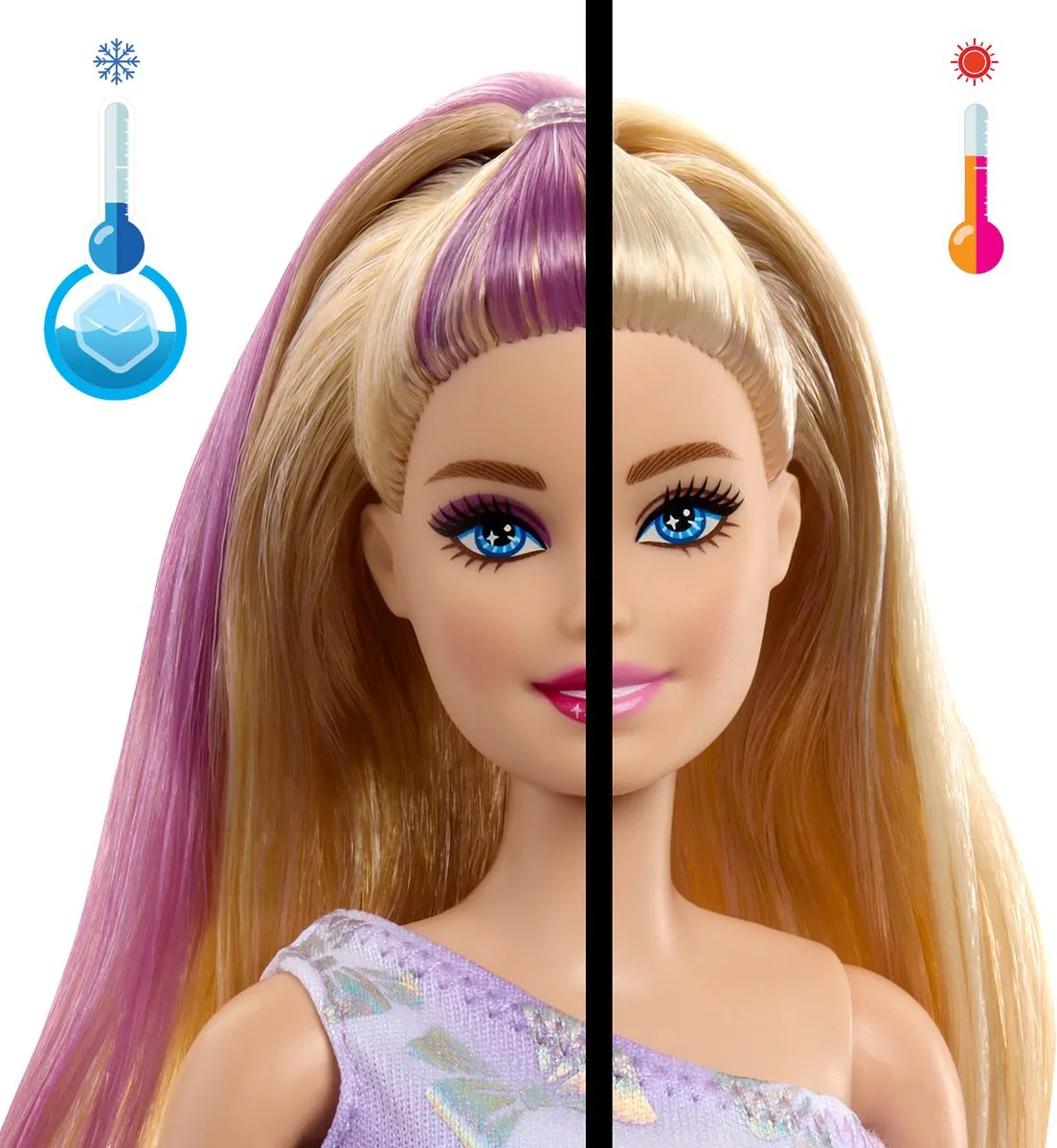 Barbie Uitpakparty Dierenverjaardag Pop - Paarse Highlights
