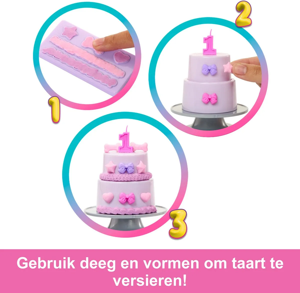 Barbie Uitpakparty Dierenverjaardag Pop - Paarse Highlights