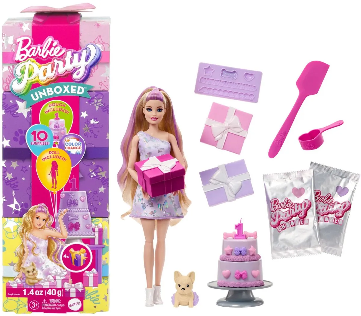 Barbie Uitpakparty Dierenverjaardag Pop