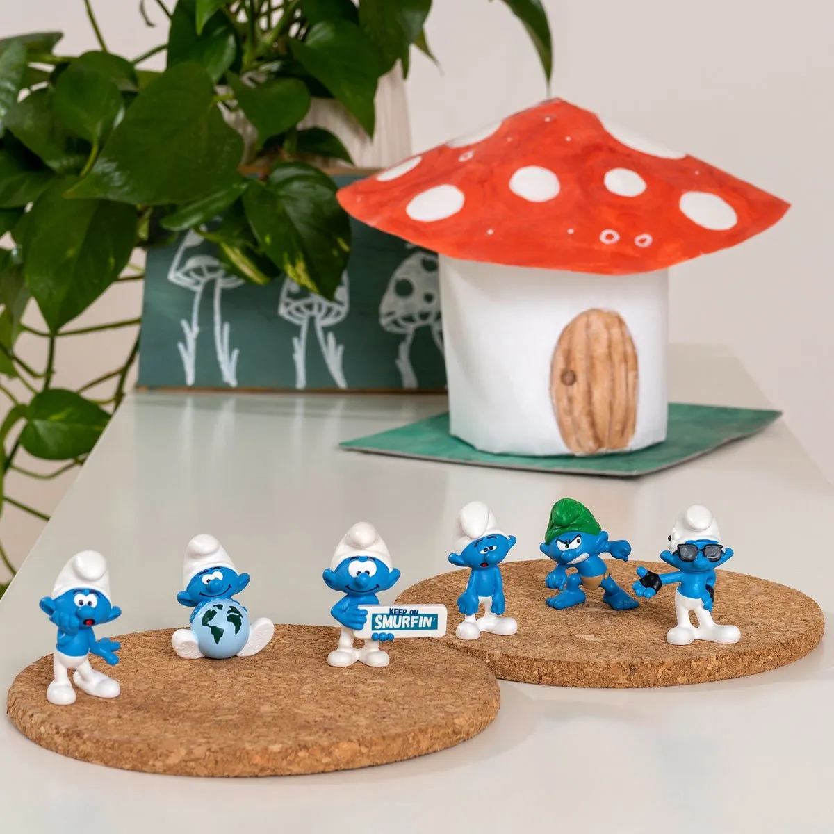 Schleich Smurf met Bord 20843