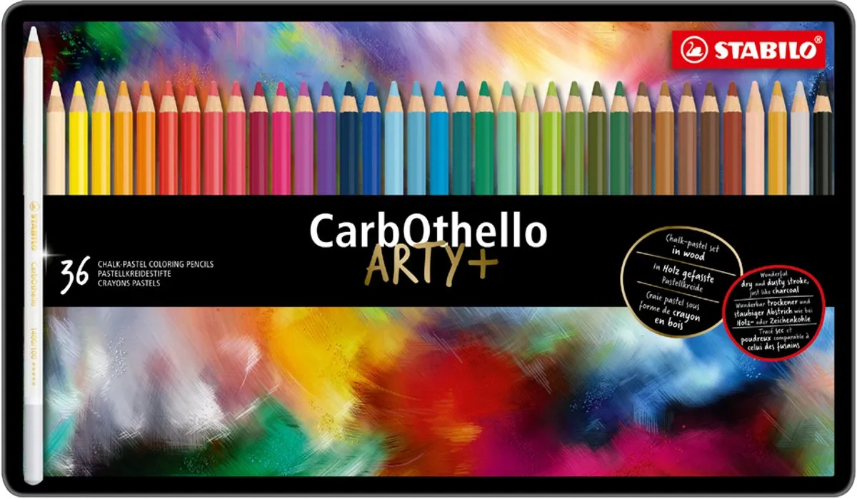 STABILO CarbOthello Kalkpastel Kleurpotloden - 24 Stuks - afbeelding 6 van 6