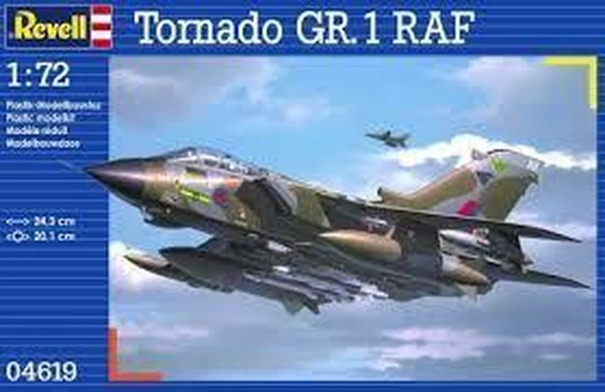 Revell 04619 Tornado GR. Mk. 1 RAF Modelbouwpakket - 1:72 - Militaire voertuigen - 198 Onderdelen