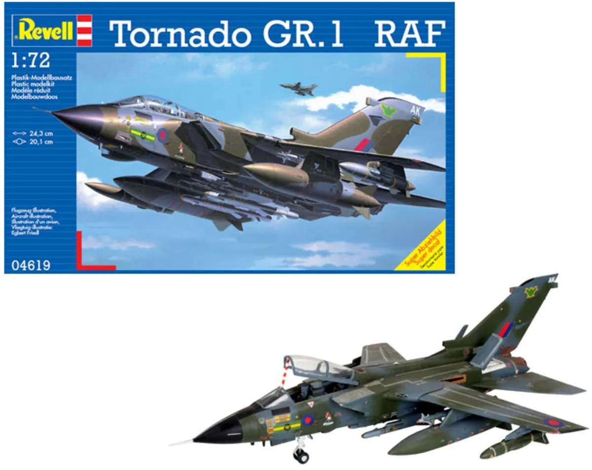 Revell 04619 Tornado GR. Mk. 1 RAF Modelbouwpakket - 1:72 - Militaire voertuigen - 198 Onderdelen