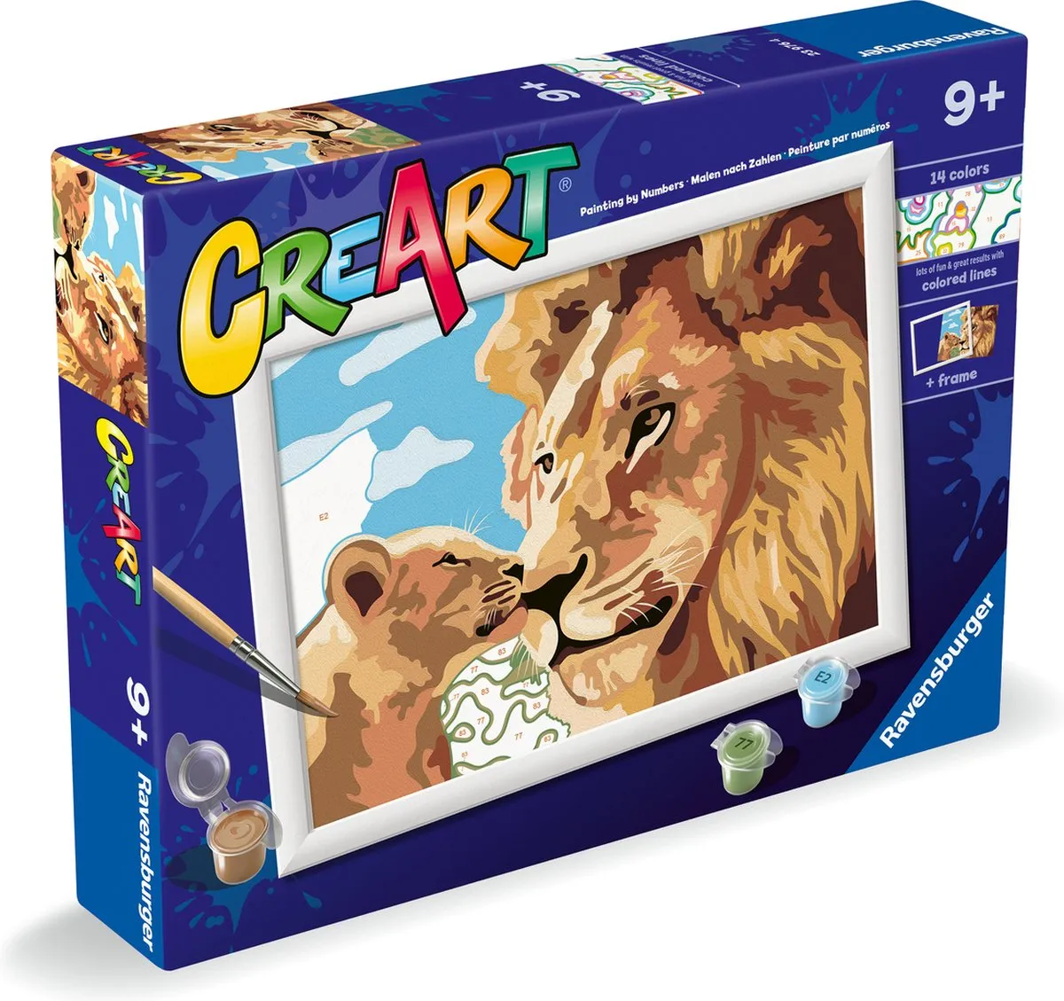 Ravensburger CreArt Schilderen op Nummer Lion and Baby