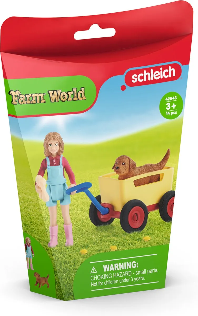 Schleich Farm World Uitje met Bolderkar Speelfigurenset 42543