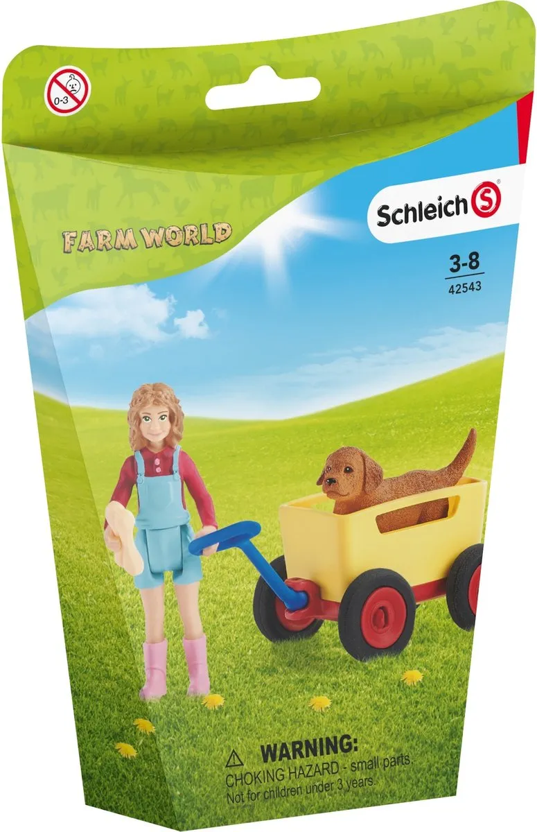 Schleich Farm World Uitje met Bolderkar Speelfigurenset 42543