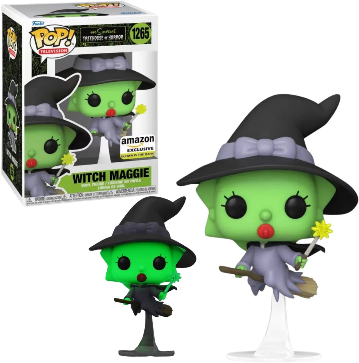 Funko Pop! The Simpsons Witch Maggie #1265 Glow-in-the-dark