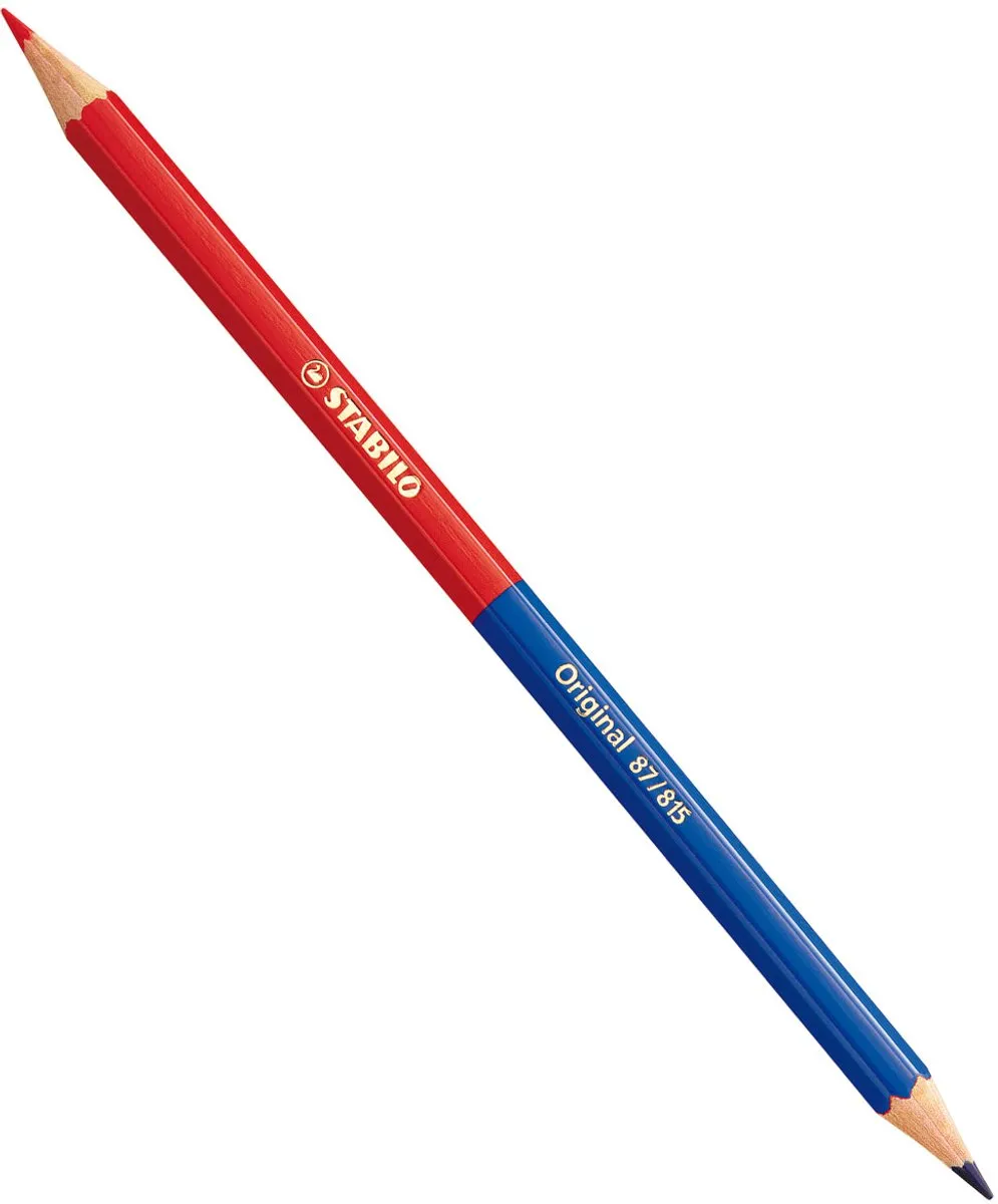STABILO Original Kleurpotlood - Haarfijne Lijnen - Rood/Blauw