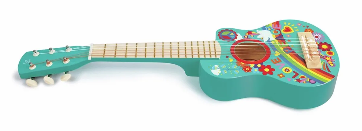 Hape Flower Power-gitaar - Veelkleurig