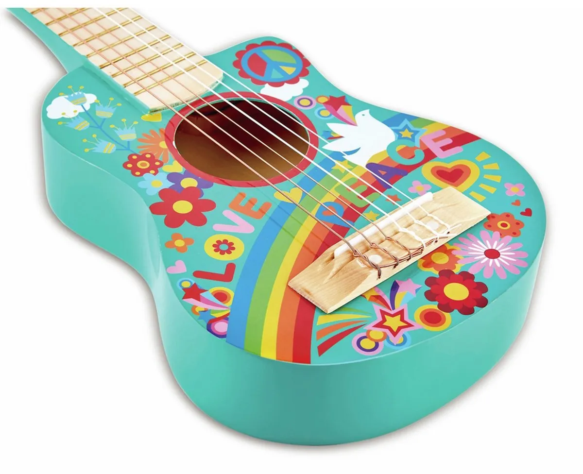 Hape Flower Power-gitaar - Veelkleurig - afbeelding 6 van 6