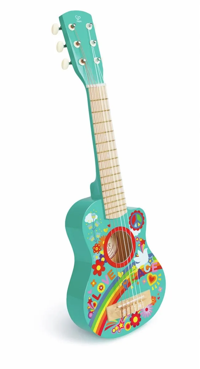 Hape Flower Power-gitaar - Veelkleurig