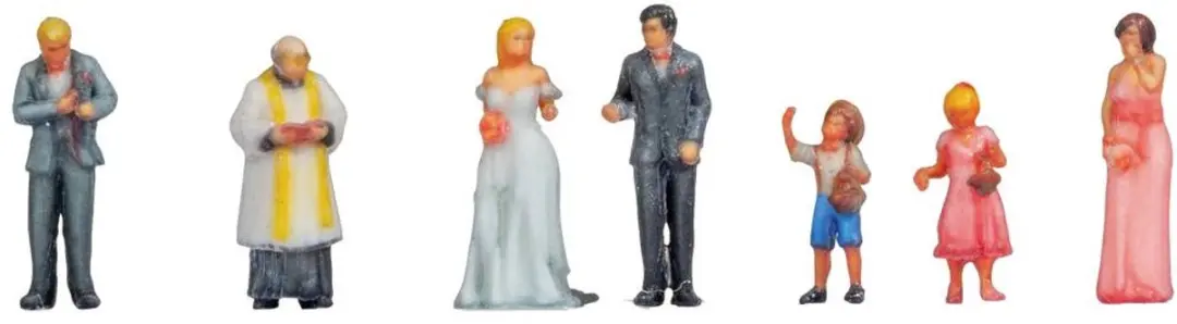 NOCH 35440 N Bruiloft figuren Geverfd, Staand
