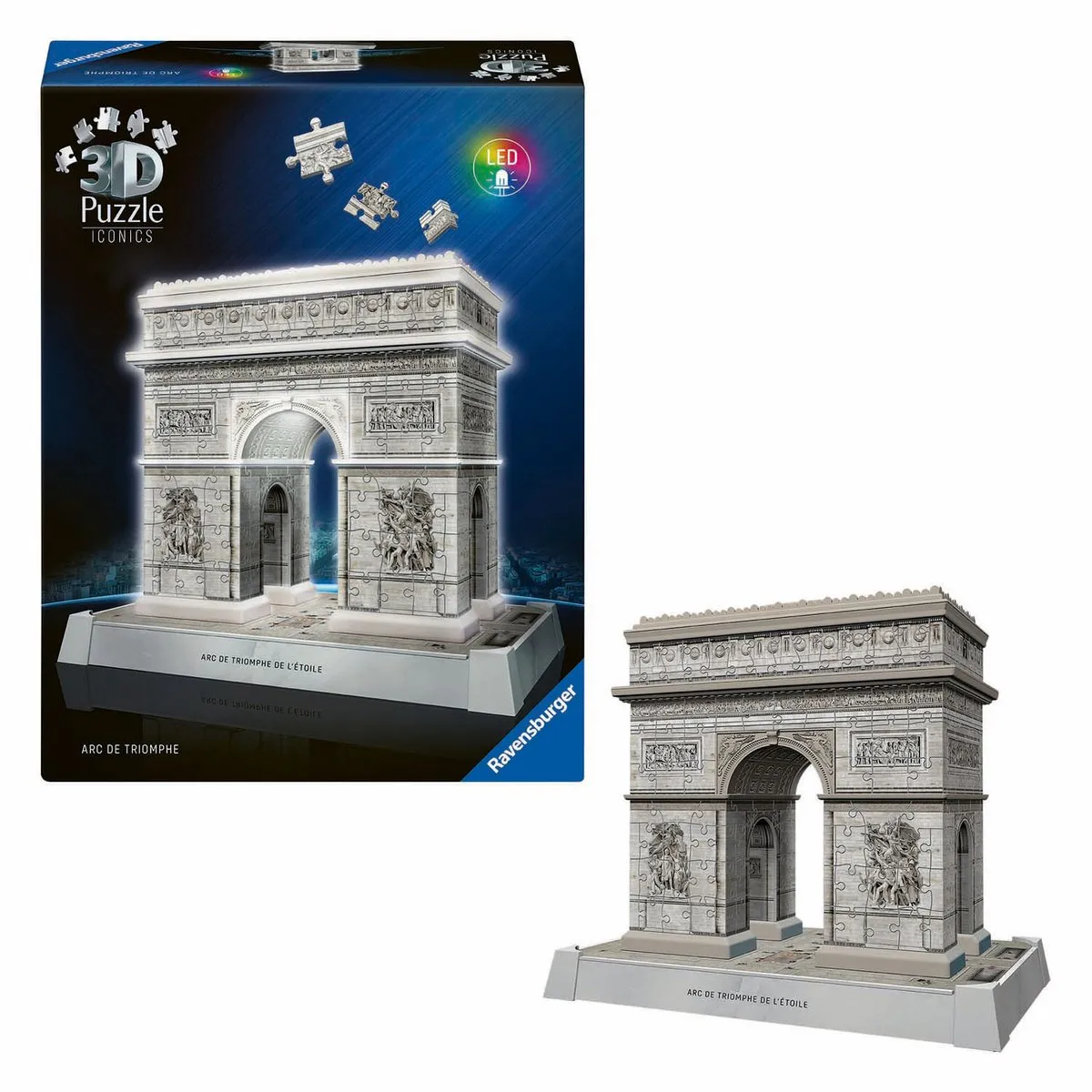 Ravensburger Iconics Arc de Triomphe Parijs 3D Puzzel - 3255 Stukjes - Multicolor