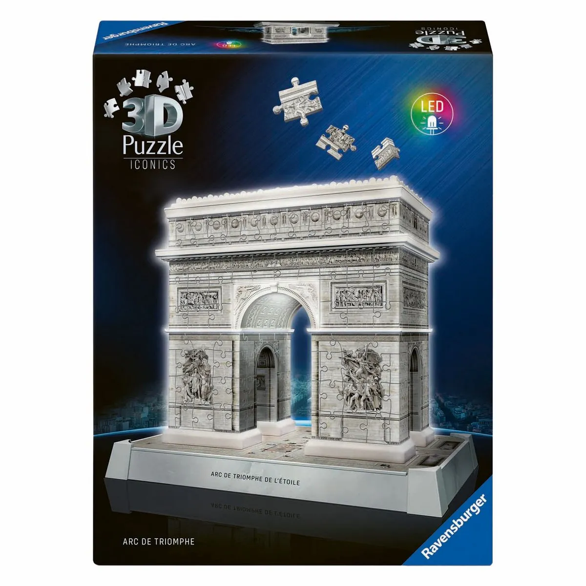 Ravensburger Iconics Arc de Triomphe Parijs 3D Puzzel - 3255 Stukjes - Multicolor