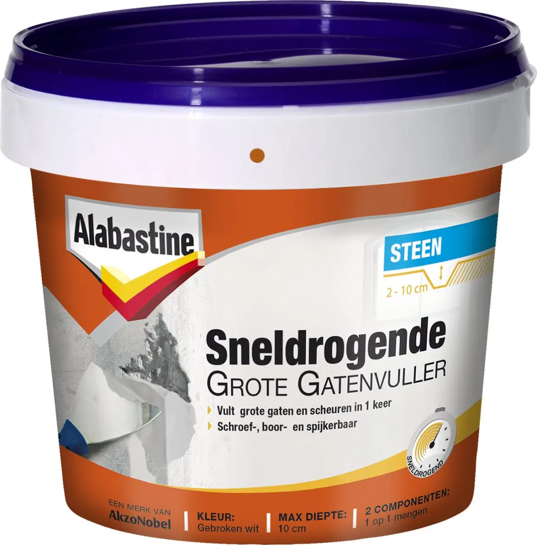 Alabastine Sneldrogende Grote Gatenvuller 2x500g