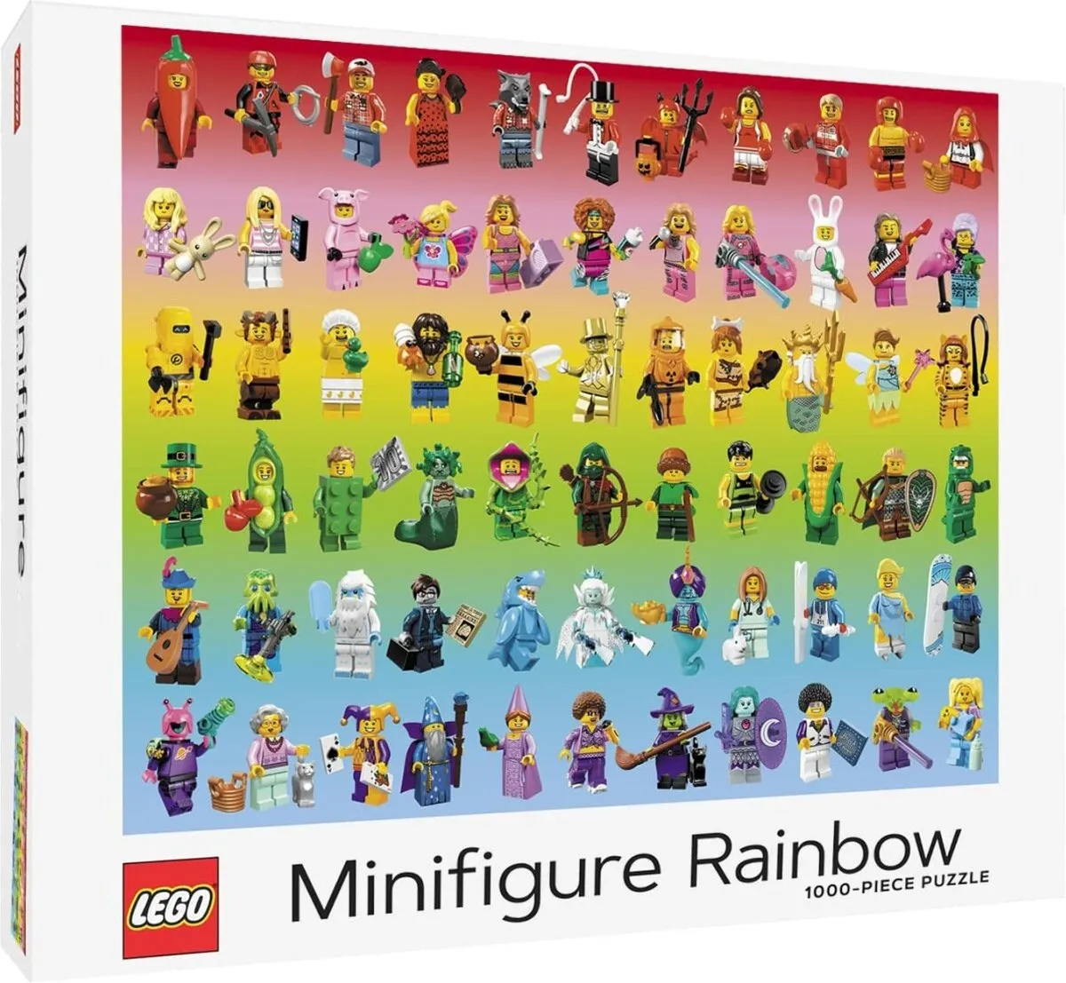 LEGO Minifiguren Rainbow Puzzel 1000 Stuks - Multicolor