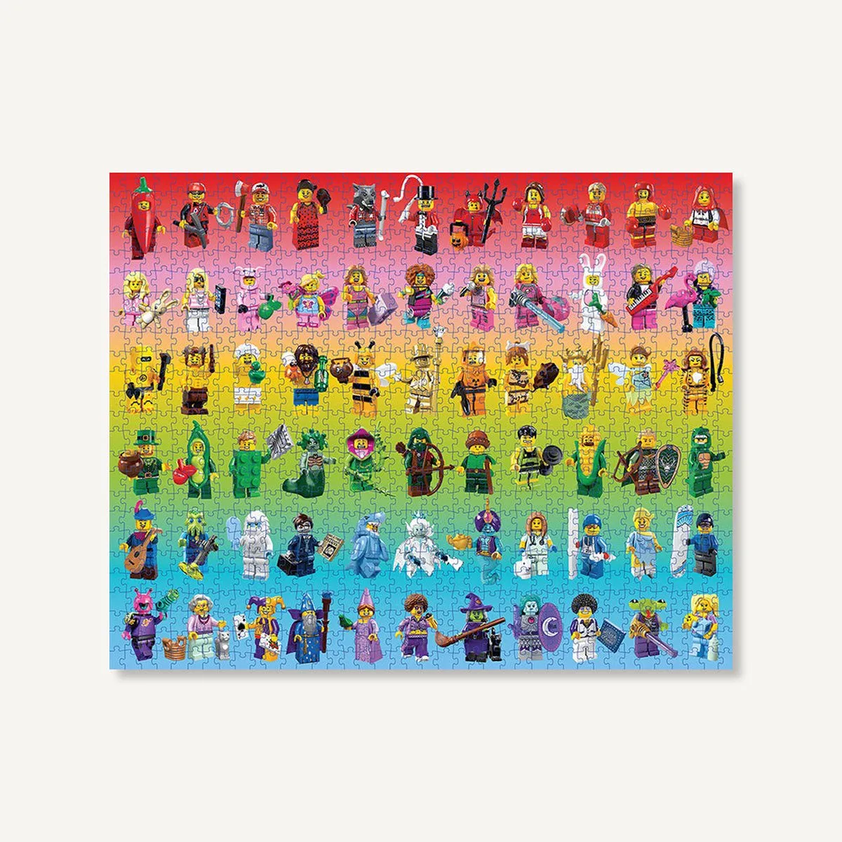 LEGO Minifiguren Rainbow Puzzel 1000 Stuks - Multicolor
