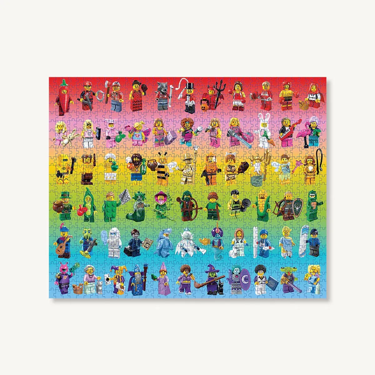 LEGO Minifiguren Rainbow Puzzel 1000 Stuks - Multicolor