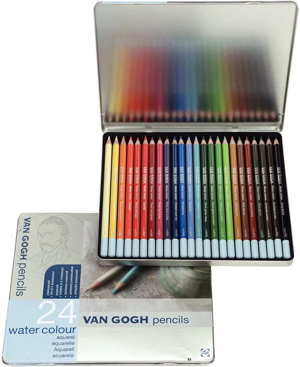 Bruynzeel Van Gogh Aquarelpotloden - 24 Kleuren
