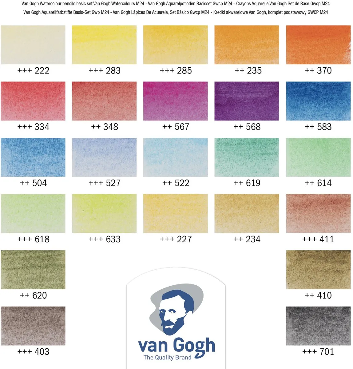 Bruynzeel Van Gogh Aquarelpotloden