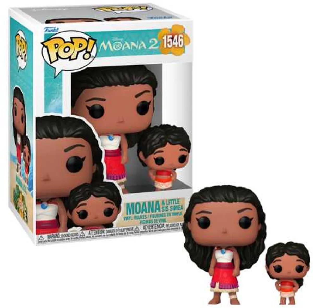 Funko Pop! Vaiana 2 Moana & Little Sis Simea - Multicolor - afbeelding 6 van 6