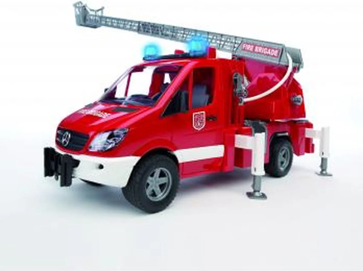 Bruder Mercedes-Benz Brandweerauto 2532 - Licht & Geluid - Rood