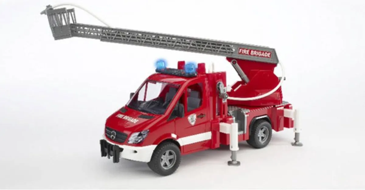Bruder Mercedes-Benz Brandweerauto 2532 - Licht & Geluid - Rood