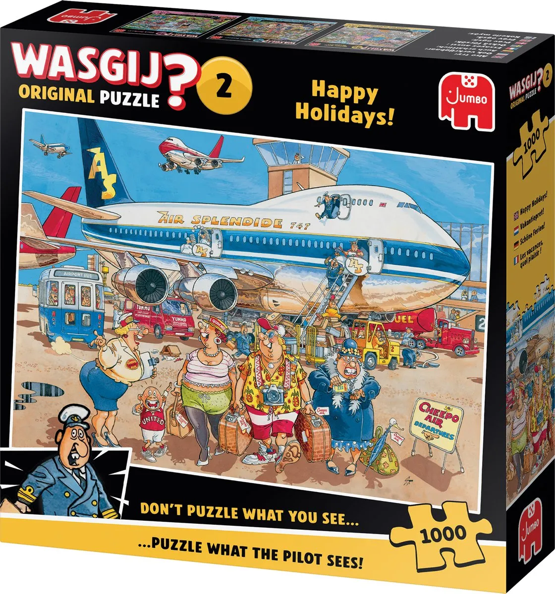 Jumbo Wasgij Original 2 Happy Days! Puzzel - 1000 Stuks - Multi