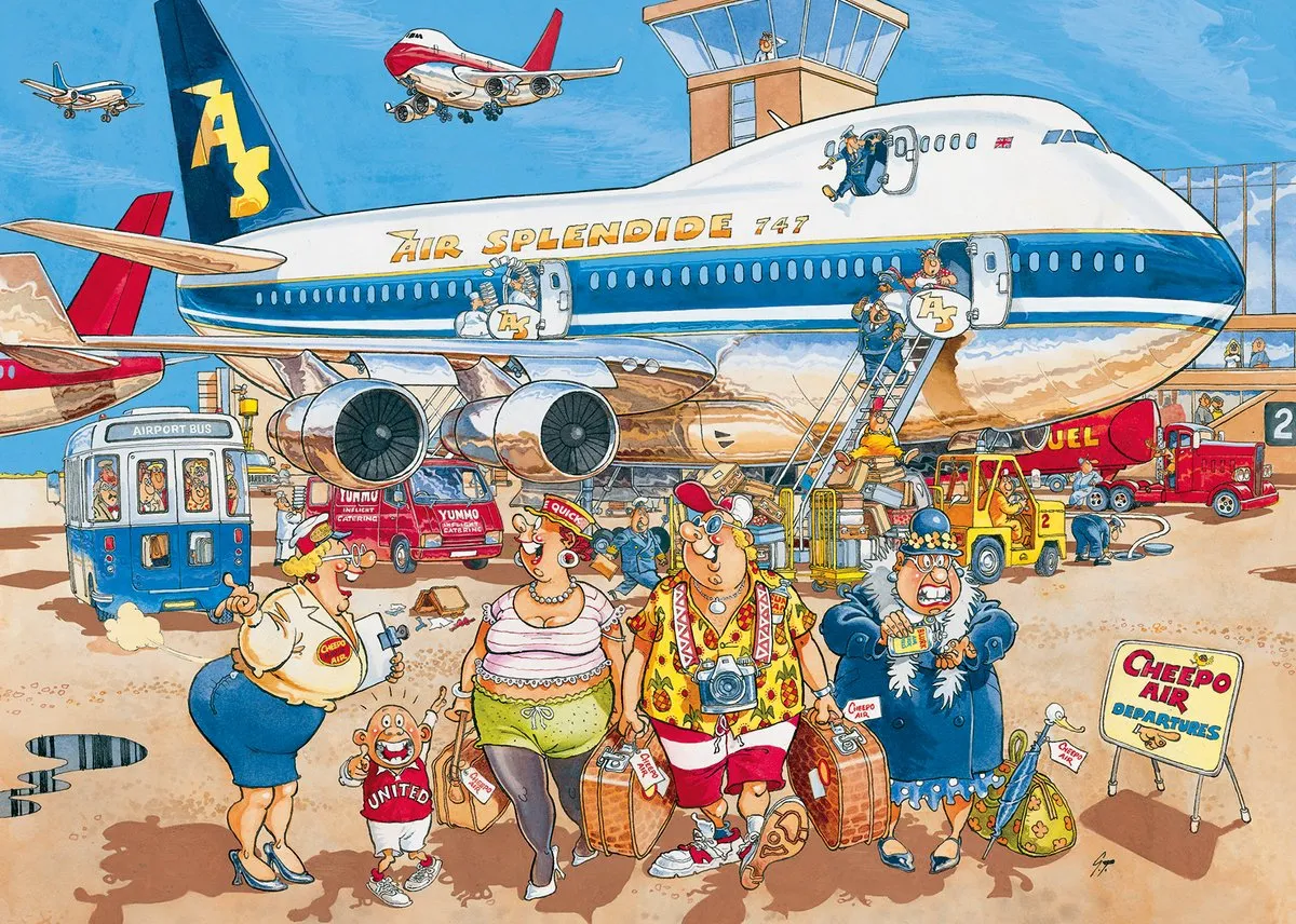 Jumbo Wasgij Original 2 Happy Days! Puzzel - 1000 Stuks - Multi