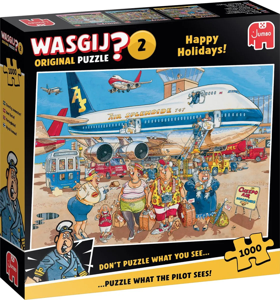 Jumbo Wasgij Original 2 Happy Days! Puzzel - 1000 Stuks - Multi