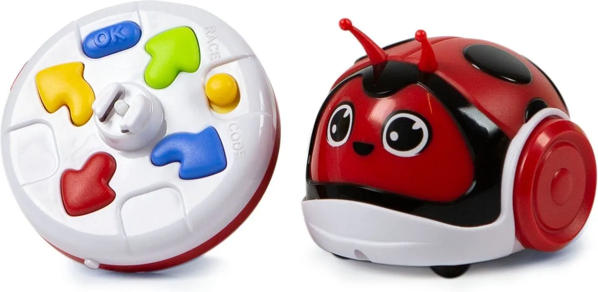 Clementoni Racing Bug Ladybug Junior Speelfiguur - 3-delig - Rood