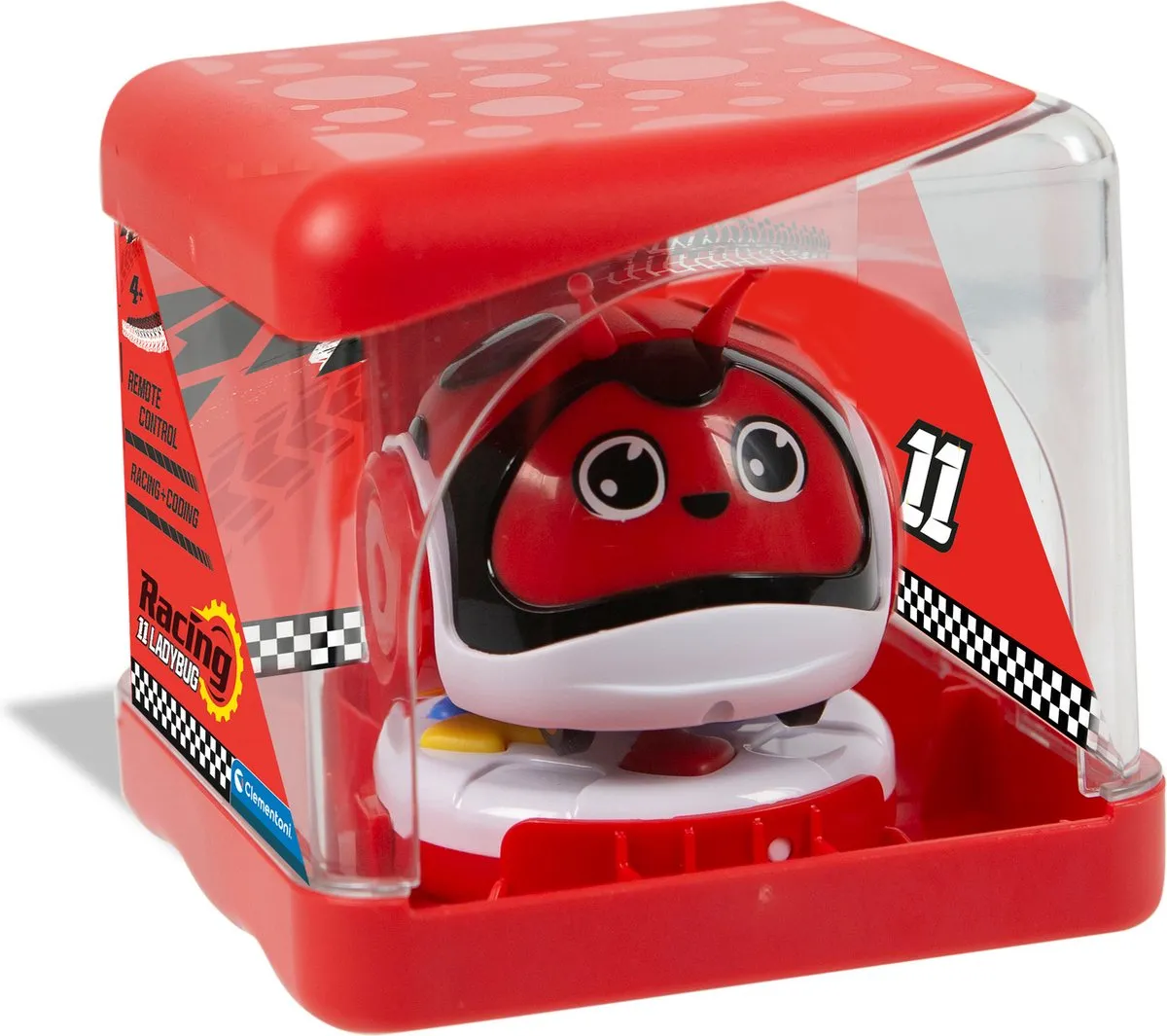 Clementoni Racing Bug Ladybug Junior Speelfiguur - 3-delig - Rood