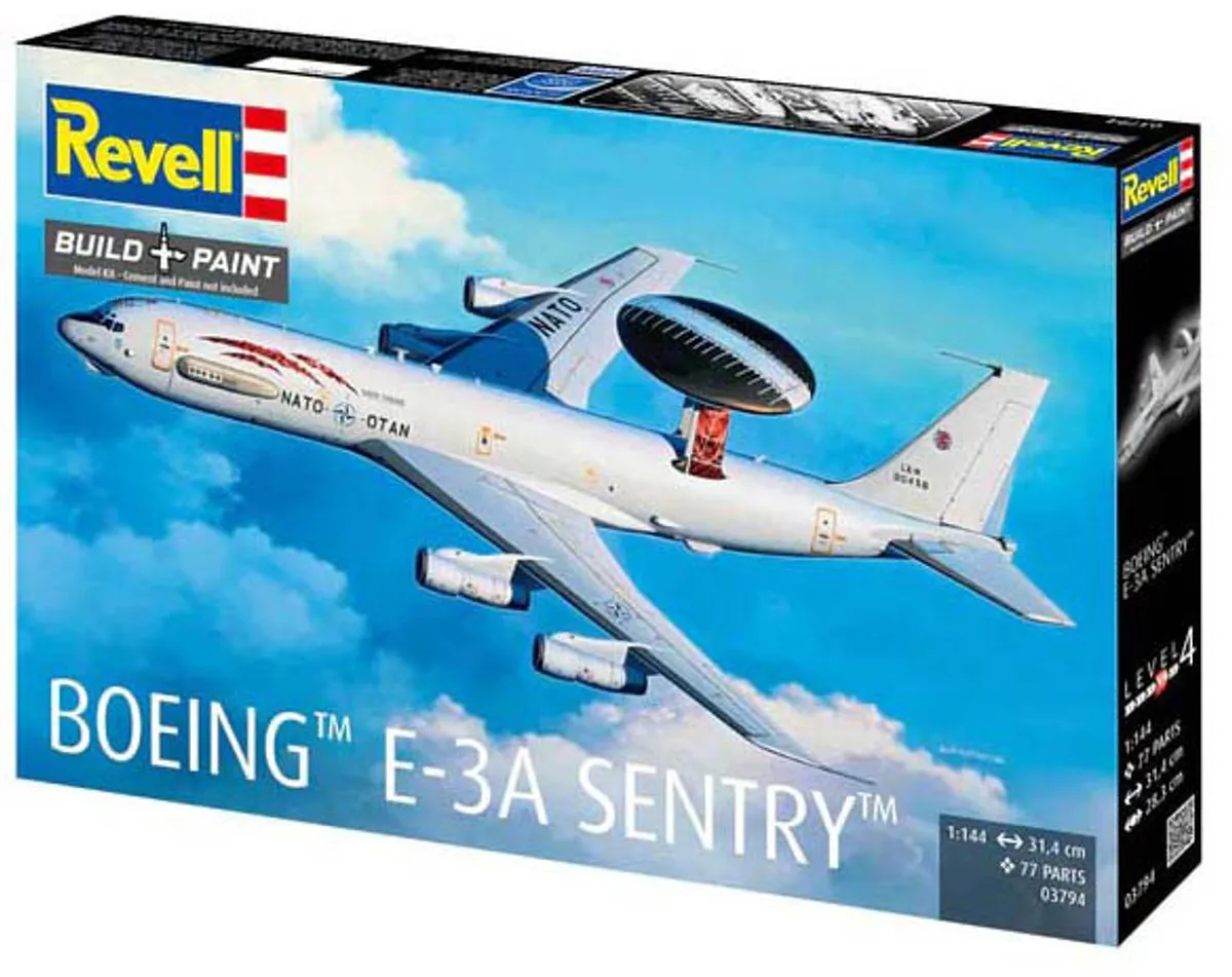 Revell Boeing E-3A Sentry 1:144 Modelbouwpakket - 77 Onderdelen