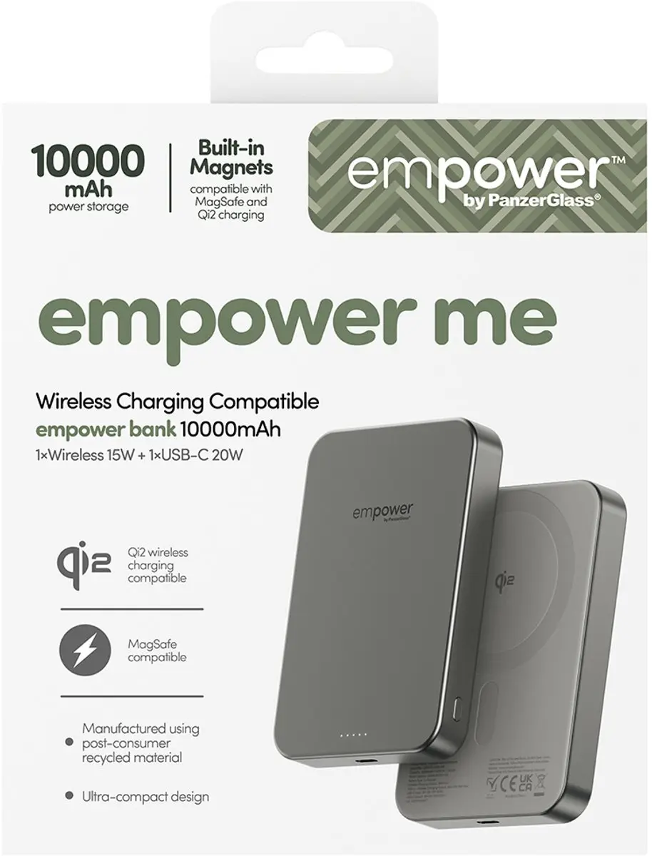 PanzerGlass empower MagSafe Powerbank 10000mAh EM77942 - Titanium - afbeelding 2 van 6
