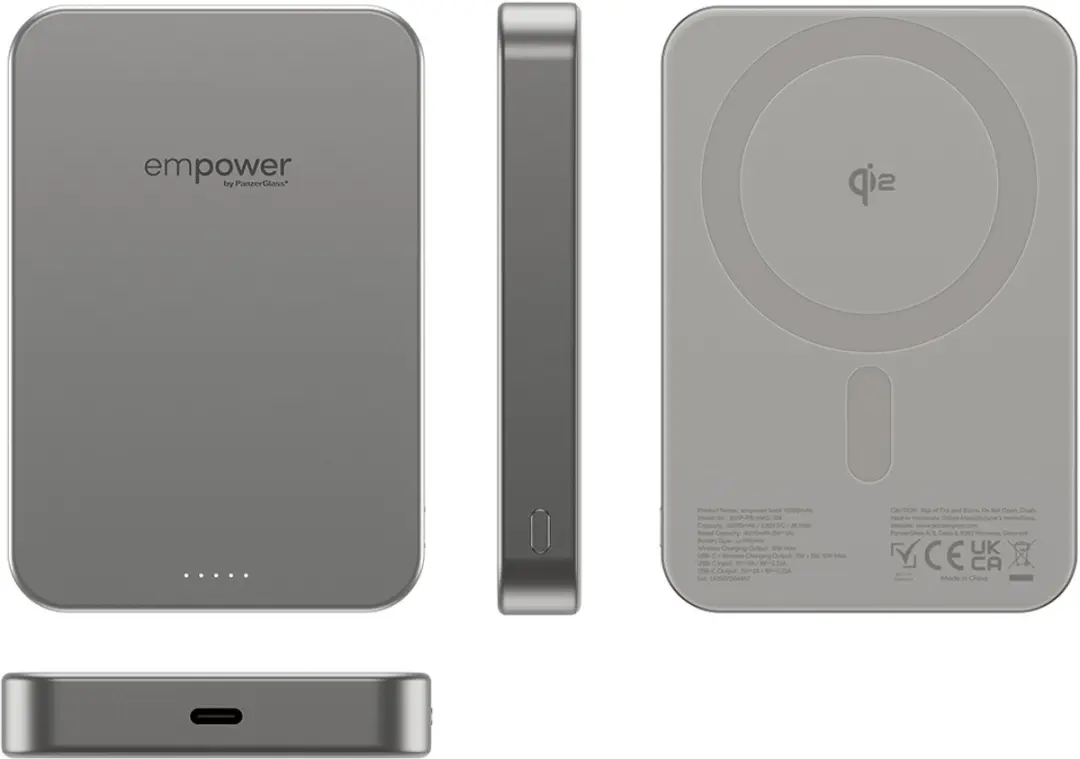 PanzerGlass empower MagSafe Powerbank 10000mAh EM77942 - Titanium - afbeelding 5 van 6