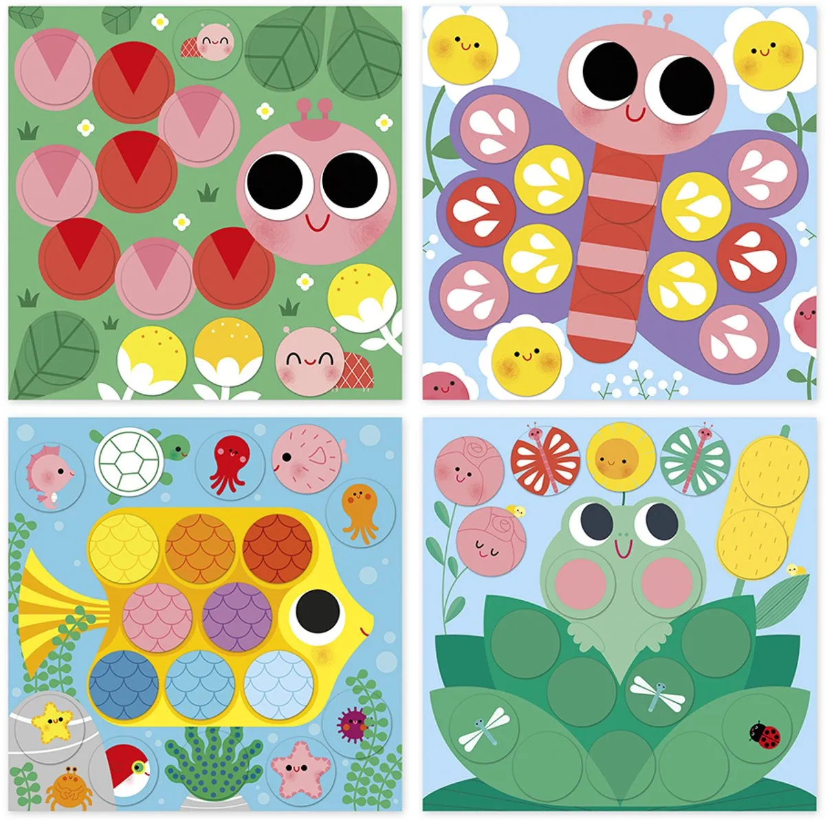 Janod My Arts & Crafts Vijverthema Stickerset - Multicolor - afbeelding 5 van 6