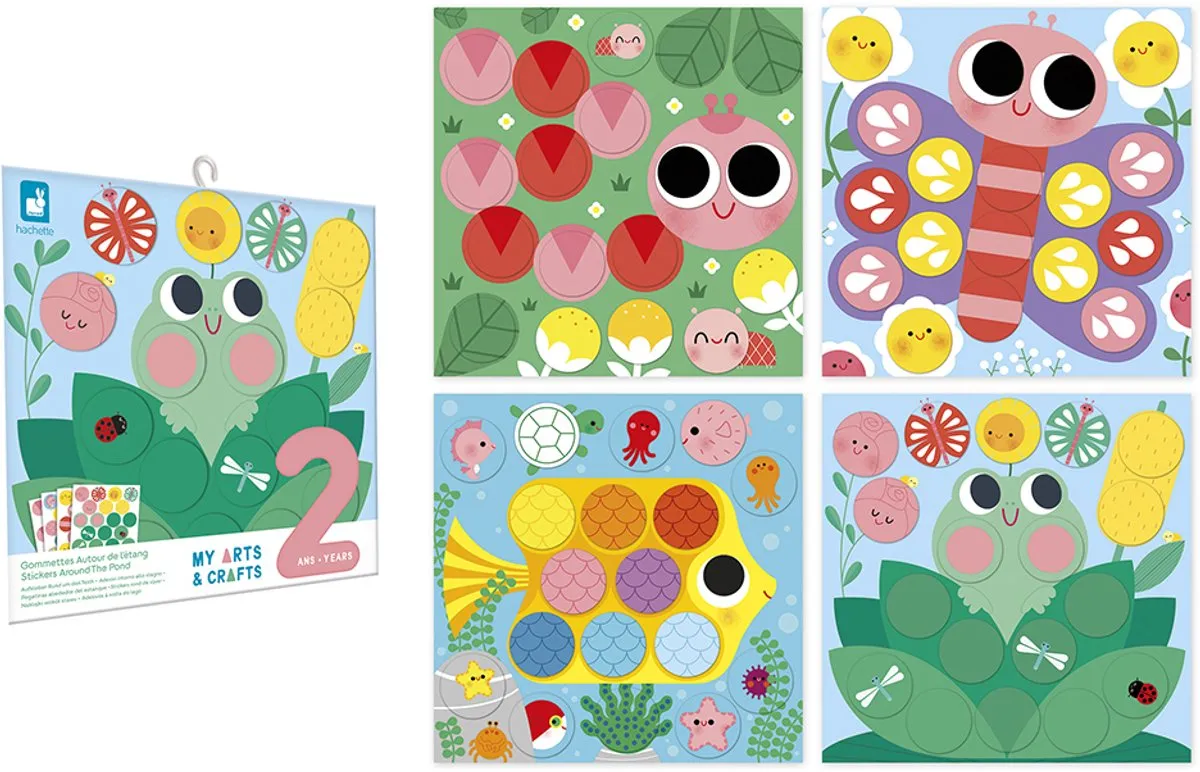 Janod My Arts & Crafts Vijverthema Stickerset - Multicolor - afbeelding 6 van 6