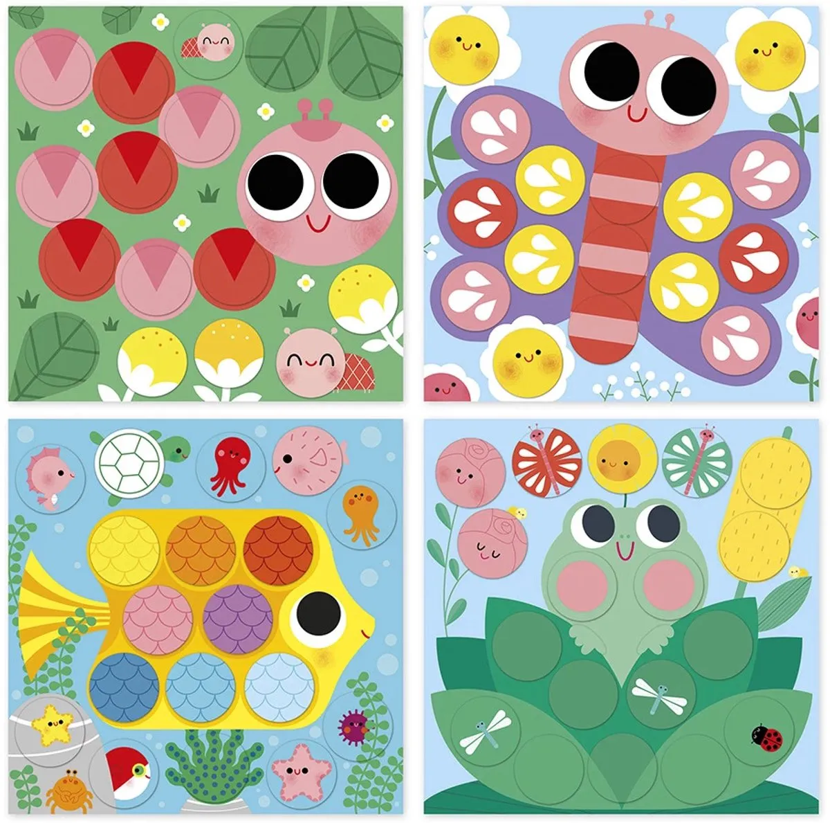 Janod My Arts & Crafts Vijverthema Stickerset - Multicolor - afbeelding 3 van 6