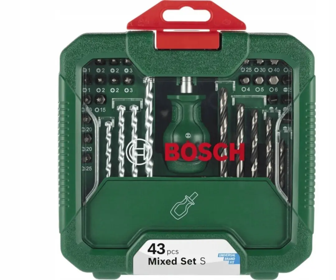 Bosch Mixset: 43-delige Borenset met koffer