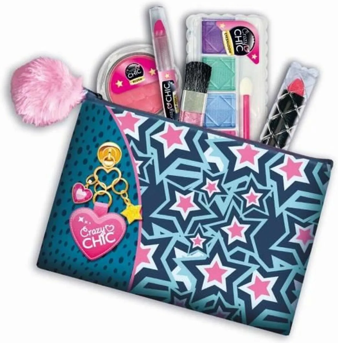 Clementoni Crazy Chic Make-Up Tasje - Blauw
