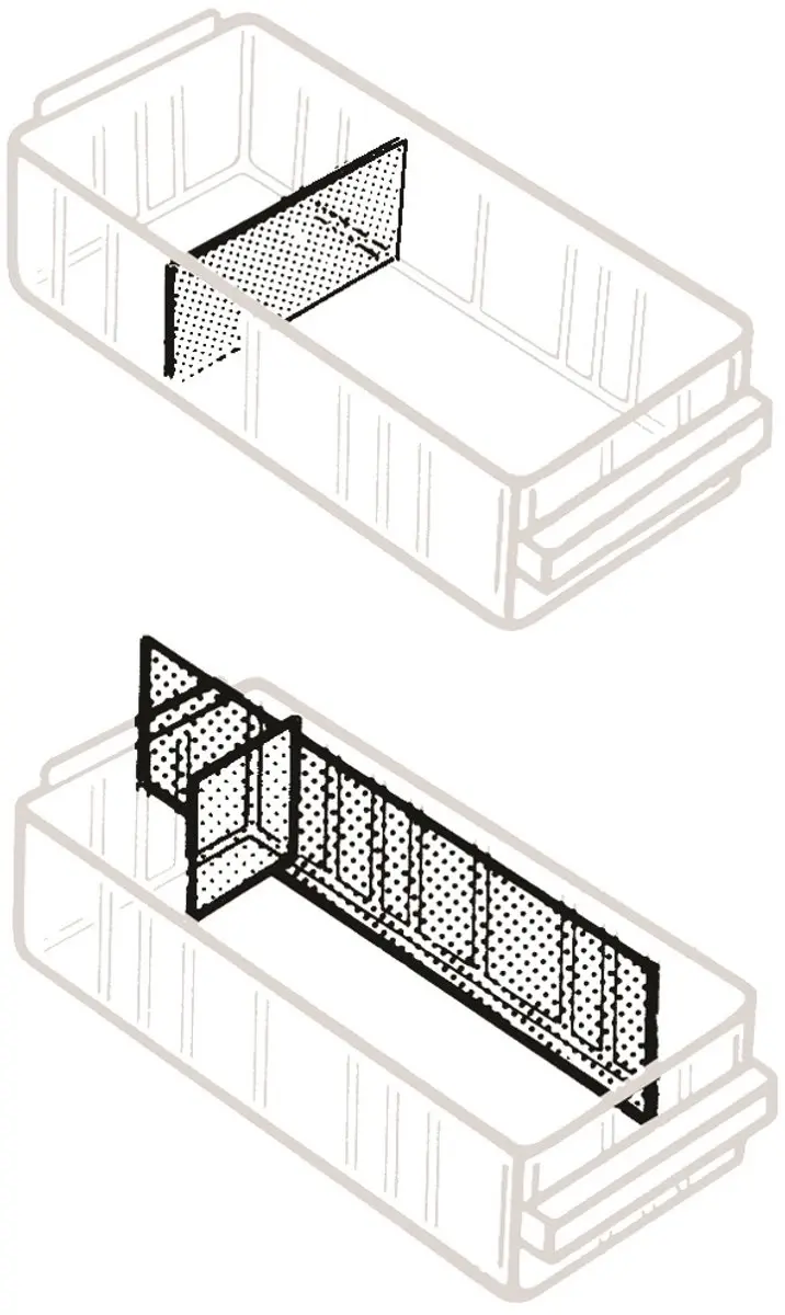 raaco 150-01 Scheidingswand voor lademagazijn (b x h) 64 mm x 31 mm Inhoud 48 st