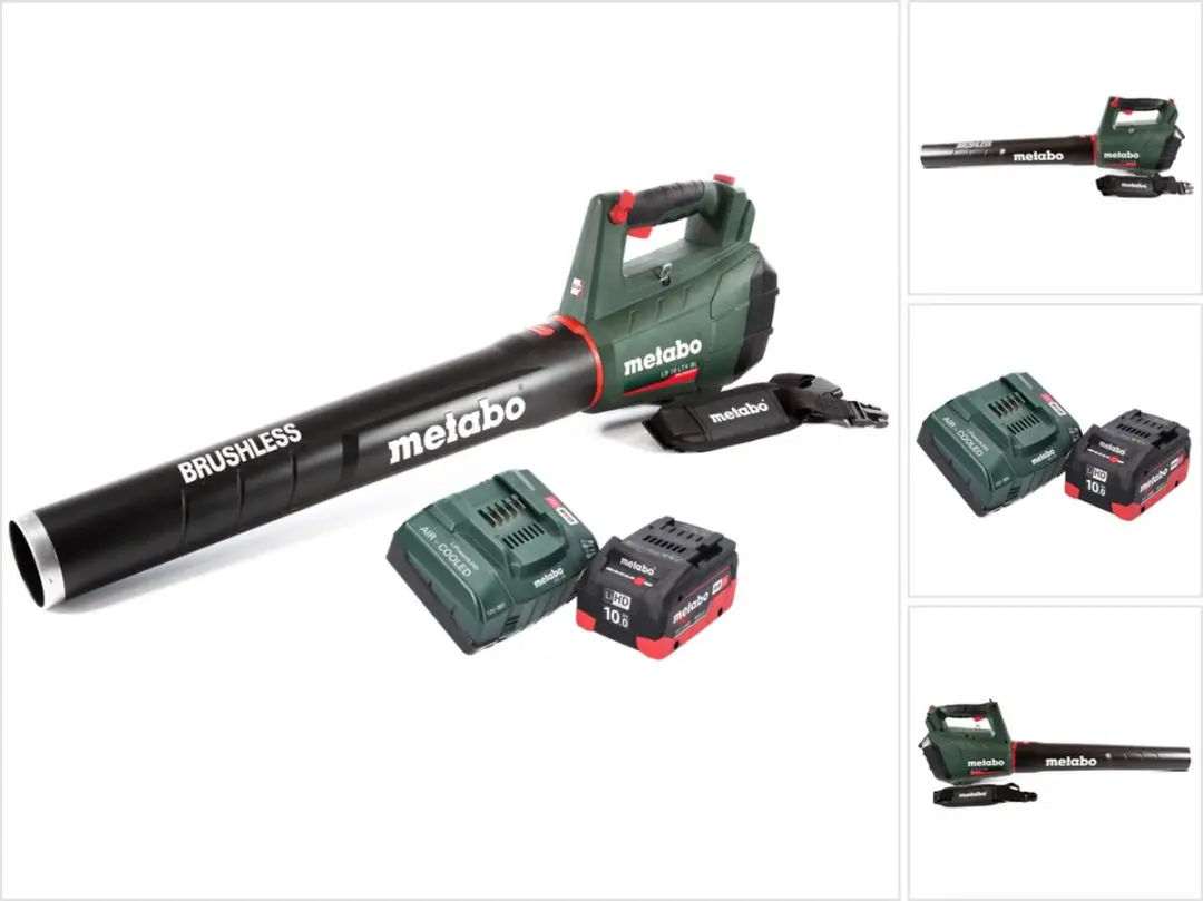 Metabo LB 18 LTX BL accubladblazer 18 V borstelloos + 1x oplaadbare accu 10.0 Ah