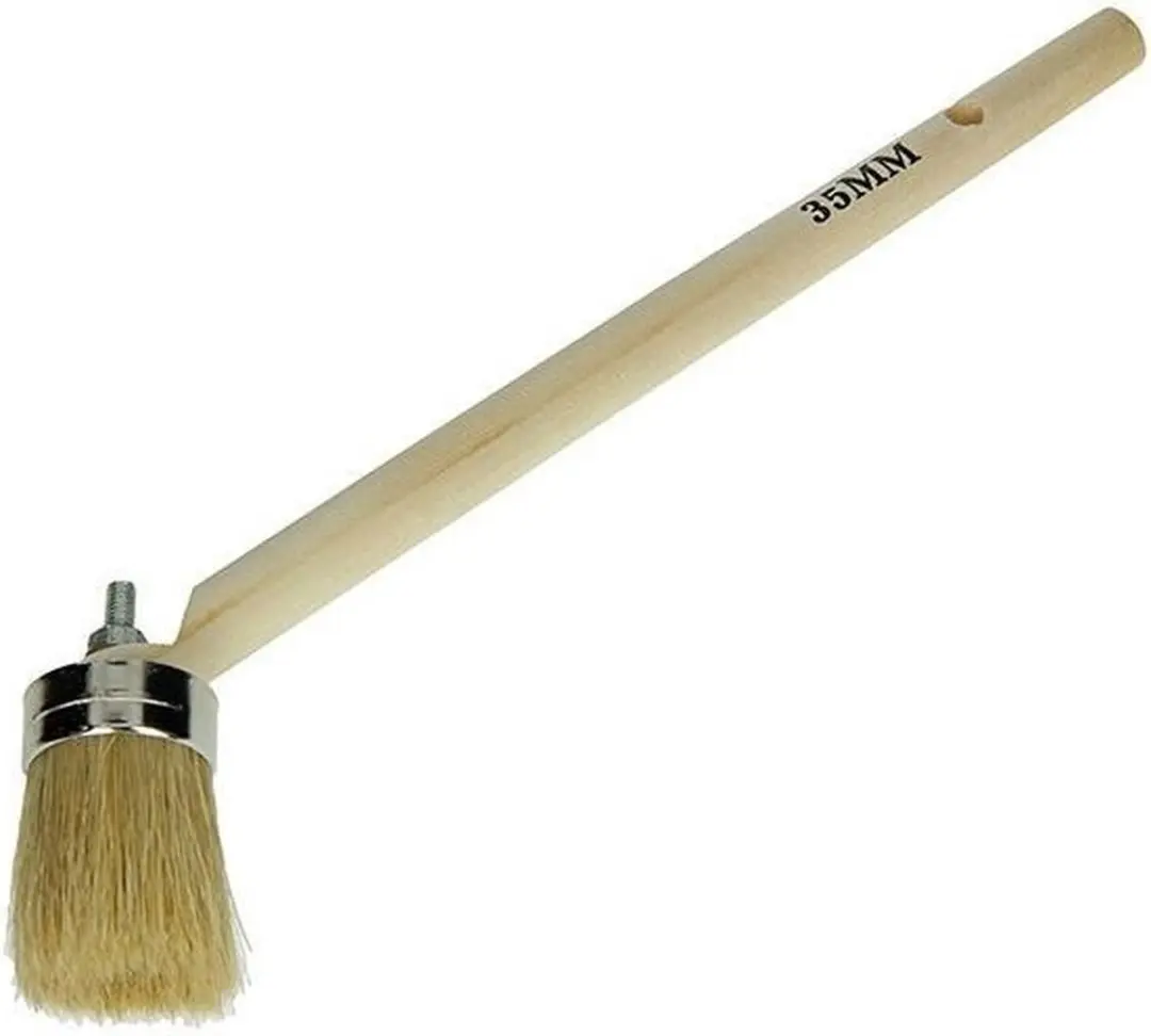 Bokkenpoot Hout 35mm - Verfkwast Wit - afbeelding 2 van 3