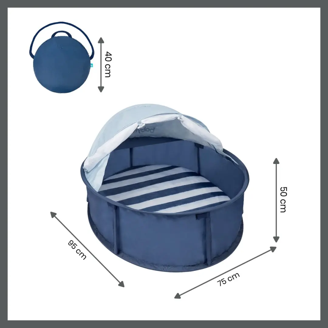 Babymoov Babyni Marine Speelruimte - Blauw & wit gestreept - afbeelding 2 van 6