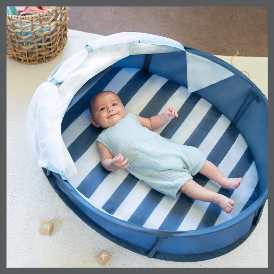 Babymoov Babyni Marine Speelruimte - Blauw & wit gestreept - afbeelding 5 van 6