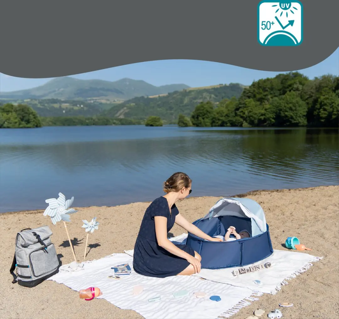 Babymoov Babyni Marine Speelruimte - Blauw & wit gestreept - afbeelding 6 van 6