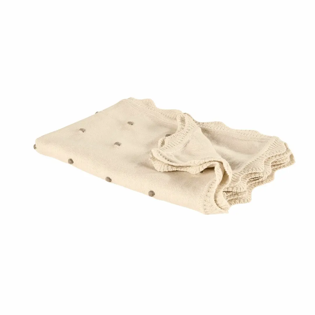 Loberon Plaid Saphie Crème