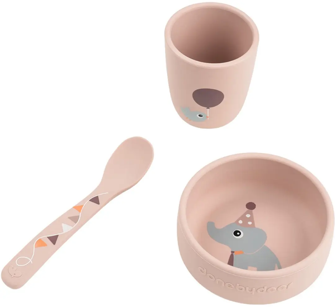Done By Deer Celebration Stick&Stay Eerste Maaltijd Set